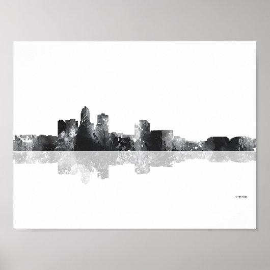 DES MOINES, IOWA SKYLINE POSTER (Voorkant)