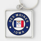 Des Moines Iowa Sleutelhanger (Voorkant)