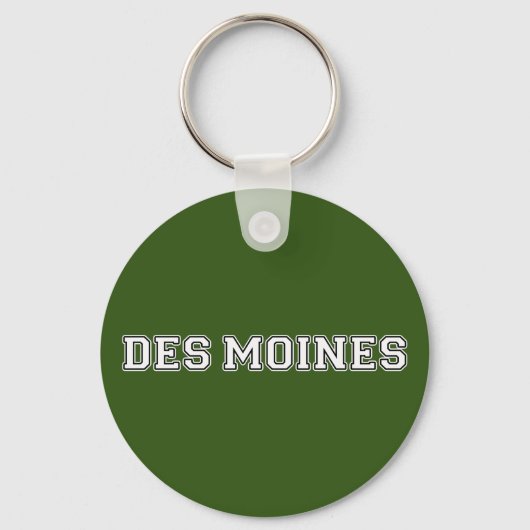 Des Moines Iowa Sleutelhanger (Voorkant)