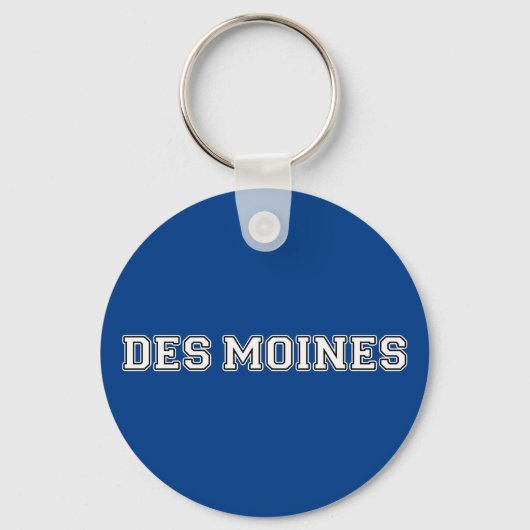 Des Moines Iowa Sleutelhanger (Voorkant)