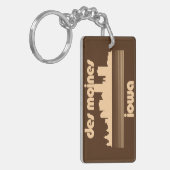 Des Moines, Iowa Sleutelhanger (Voorkant Links)