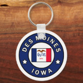 Des Moines Iowa Sleutelhanger (Voorkant)
