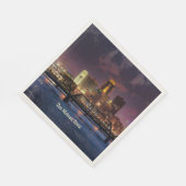 Des Moines, Iowa stadsgezicht Servet (Hoek)