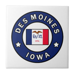 Des Moines Iowa Tegeltje