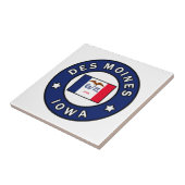 Des Moines Iowa Tegeltje (Zijkant)
