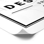 Des Moines Iowa USA Travel City Map Poster (Hoek)