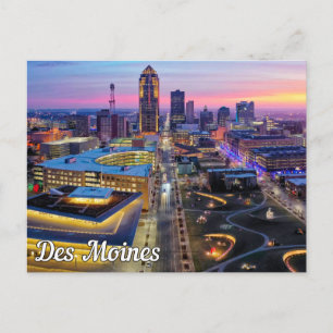 Des Moines, Iowa, Verenigde Staten Feestdagenkaart