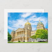 Des Moines, Iowa, Verenigde Staten Feestdagenkaart (Voorkant / Achterkant)