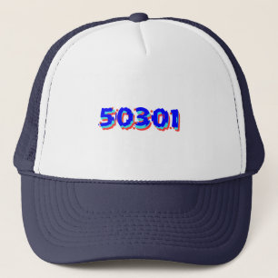 Des Moines Iowa Zip Code Trucker Hat, 50301 Pet