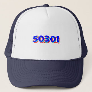 Des Moines Iowa Zip Code Trucker Hat, 50301 Pet