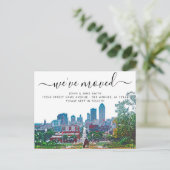 Des Moines Moving Announcement Briefkaart (Staand voorkant)