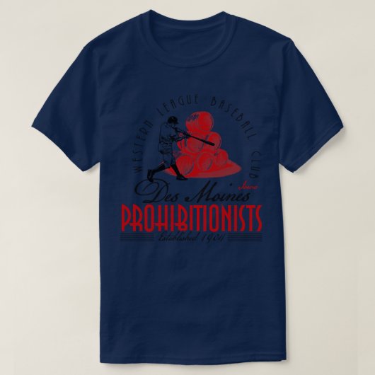Des Moines prohibitionisten T-shirt (Design voorkant)