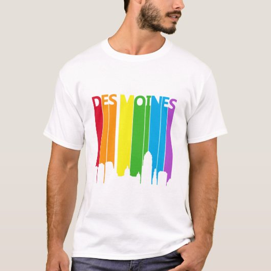 Des Moines Rainbow T-shirt (Voorkant)