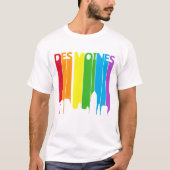 Des Moines Rainbow T-Shirt (Voorkant)