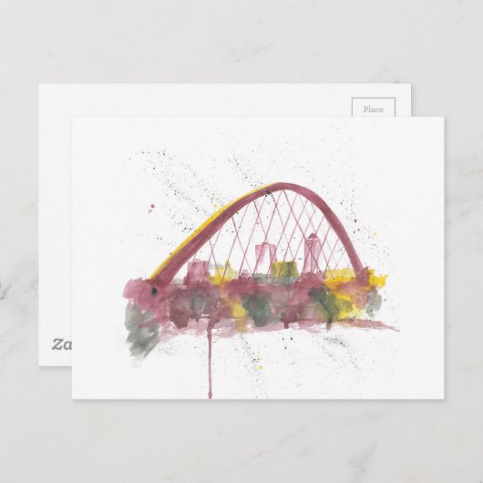 Des Moines Skyline Briefkaart (Voorkant / Achterkant)