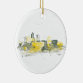 Des Moines Skyline Keramisch Ornament (Rechts)