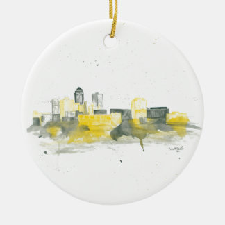 Des Moines Skyline Keramisch Ornament