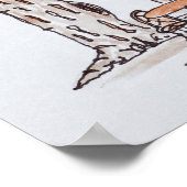 des platens, Place Paoli | Ile Rousse, Corsica Poster (Hoek)