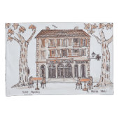 des platens, Place Paoli | L'Ile Rousse, Corsica Kussensloop (Voorkant-Rechts)