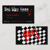 Des Waz Hier visitekaartjes (Voorkant / Achterkant)