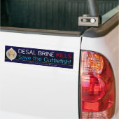 Desal Brine doodt - bespaar de inktvis! Sticker (Op Truck)
