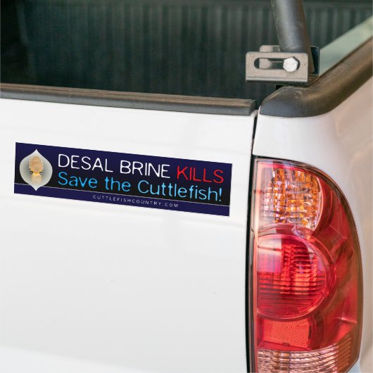 Desal Brine doodt - bespaar de inktvis! Sticker (Op Truck)