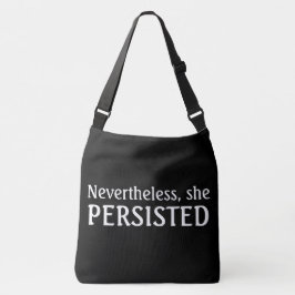 Desalniettemin zette ze door crossbody tas