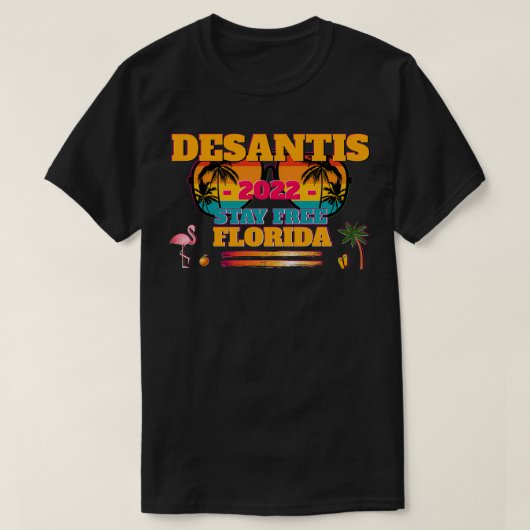 DeSantis 2022 Flamingo DeSantis voor gouverneur 20 T-shirt (Design voorkant)