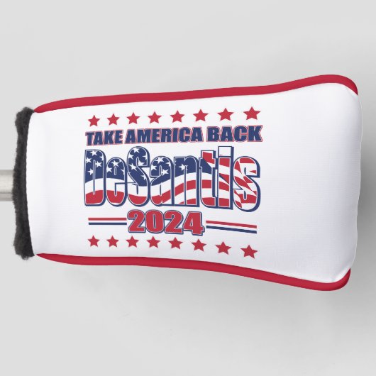 DeSantis 2024 - Amerika terugnemen Golfheadcover (Voorkant)