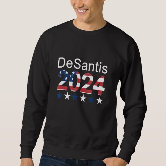 Desantis 2024 Make America Florida Flag Election R Trui (Voorkant)