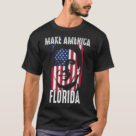 DeSantis 2024 Make America Florida Ron DeSantis 20 T-shirt (Voorkant)