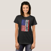 Desantis 2024 Retro Vintage Vlag VS T-shirt (Voorkant volledig)