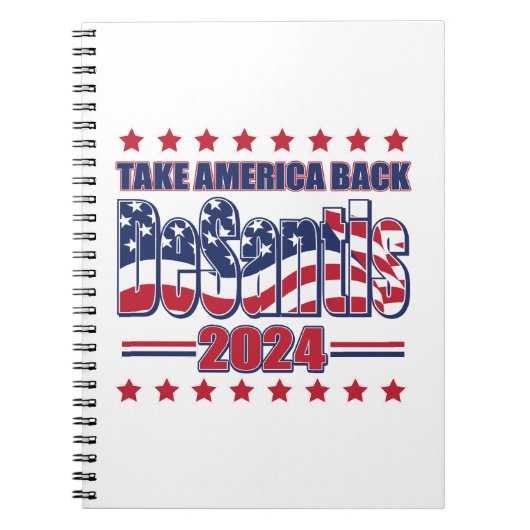 DeSantis-2024-Take-America-Back- Notitieboek (Voorkant)