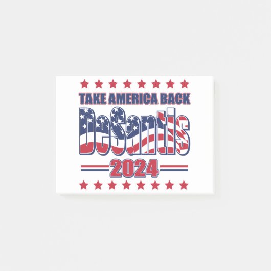 DeSantis-2024-Take-America-Back- Post-it® Notes (Voorkant)