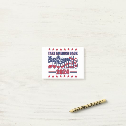 DeSantis-2024-Take-America-Back- Post-it® Notes (Op bureau)