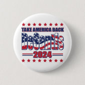 DeSantis-2024-Take-America-Back- Ronde Button 5,7 Cm (Voorkant)