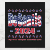 DeSantis 2024 Wijn Etiket (Enkel label)