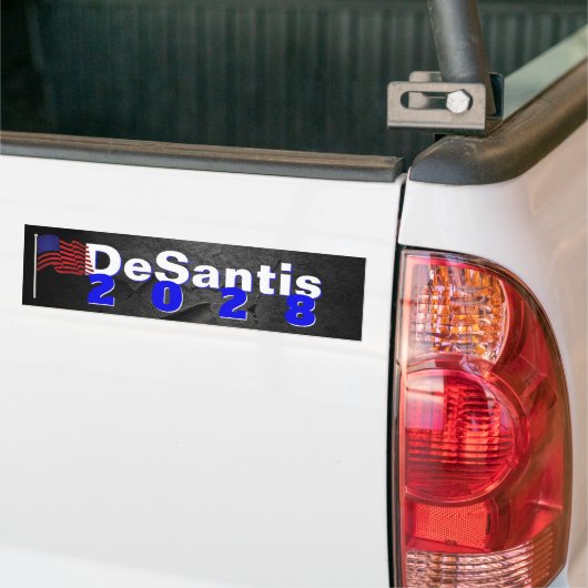 DeSantis 2028 op Black Rock Bumpersticker (Op Truck)