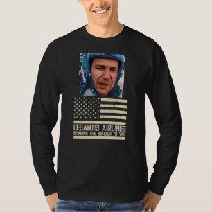 Desantis Airline brengt de grens naar je Martha T-shirt