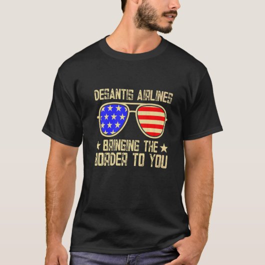 DeSantis Airlines Blauw T-shirt (Voorkant)