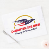 DeSantis Airlines brengt de grens naar je Recta Rechthoekige Sticker (Envelop)