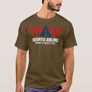 Desantis Airlines die de grens aan u Retro brengt T-shirt