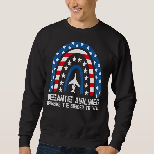 DeSantis Airlines Funny Political Meme Trui (Voorkant)