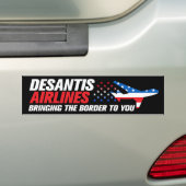 DeSantis Airlines Funny Ron DeSantis 2024 Bumpersticker (Op auto)