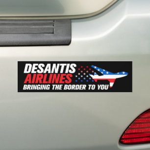 DeSantis Airlines Funny Ron DeSantis 2024 Bumpersticker