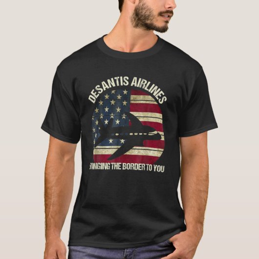 Desantis Airlines Funny T-shirt (Voorkant)