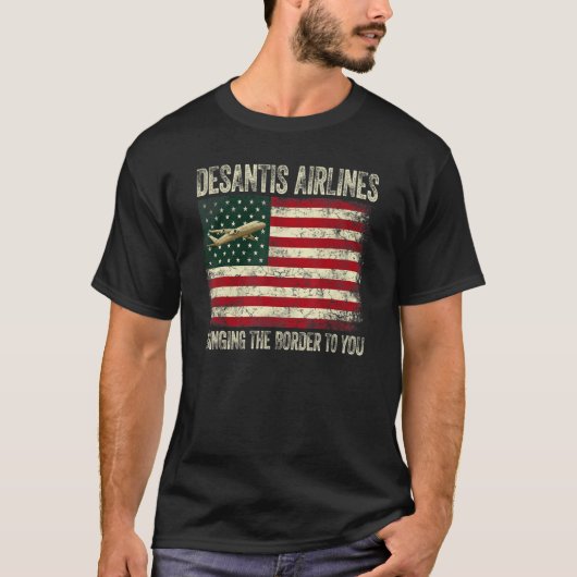 DeSantis Airlines geeft funny DeSantis Airlines T-shirt (Voorkant)