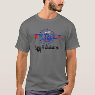 Desantis Airlines grappig die de grens naar u bren T-shirt