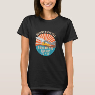DeSantis Airlines Marthas Vineyard Meme 2022 Polit T-shirt