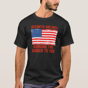 DeSantis Airlines Marthas Vineyard Meme Vlag van d T-shirt